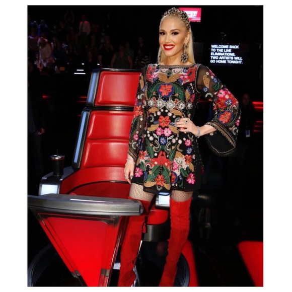 ALICE + OLIVIA Eleonora Embellished Floral Dress - Picture 7 of 14